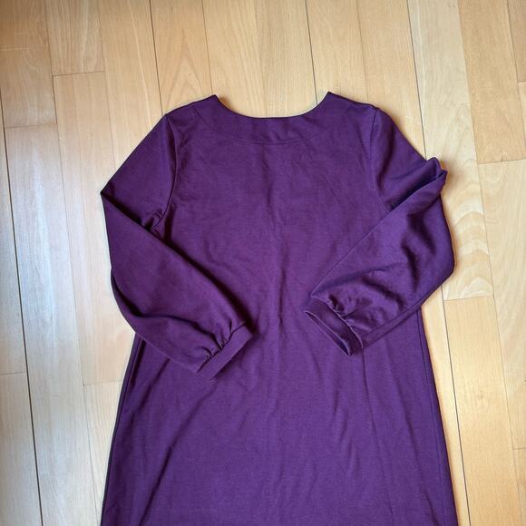 Maternity Maternal America Holiday Berry Gold Beaded Jersey Dress Sz Small - Picture 3 of 5